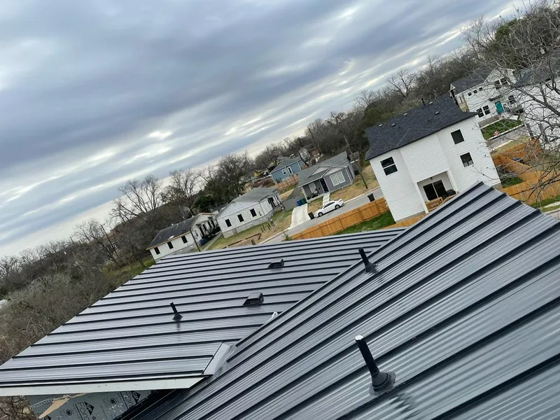 Standing seam metal roof panels with vents for Skylight Repair in Nazareth